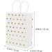 HOMSFOU 12pcs Gift Bag Dot Gifts Bags Craft Bags with Party Bags Flower Bouquet Bags Holiday Present Bag Party Favor Bags Bouquet Packaging Bag Bags with Handles Paper Candy Sugar Bag 1 count (Pack of 1) Golden - Buy Online on GoSupps.com