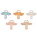 Silicone pacifier emotion relief 5 pieces portable silicone baby pacifier tooth complaints relief washable for babies (type 2)