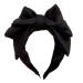 Bottone Sweet Headbands Oversized Bowknot Shape Headband Fashion Headwear Multipurpose Yoga Sports Spa Hair Hoop for Woman Black