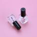 10Pcs 15ml Clear Refillable Nail Polish Bottles - Empty Cosmetic Holders with Brush for Nail Art - Black & White - Buy Online on GoSupps.com