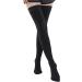DERCLIVE Compression Stockings for Thighs - 23-32 mmHg Support Socks for Better Blood Circulation - Black Size M - Buy Online on GoSupps.com