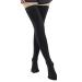 DERCLIVE compression stockings for thighs 23-32 mmHg with dotted silicone compression socks improve blood circulation black s