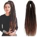 22" Handmade Synthetic Double Dreadlocks Braids Goddess Braiding Hair Attachment Soft Faux(C7_22INCH) 10 strands C7_22INCH - Buy Online on GoSupps.com