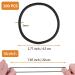 100 Pieces Black Hair Ties for Girls | Elastic Ponytail Holders for Thick & Curly Hair | Durable Braid Rubber Bands - Buy Online on GoSupps.com