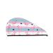Hair Towel Wrap Hair Drying Towel with Button Towel Turban Head Towel to Dry Hair Quickly (Flamingo1)
