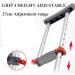 GagalU Folding Underarm Adult Crutches 24 Height Adjustable Portable Medical Crutches Lightweight Aluminum Alloy Suitable for Height 140-200Cm - Buy Online on GoSupps.com