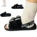 Post Op Shoe with Waterproof Leg Cast Cover Adjustable Walking Boots Recovery Cast Shoe Covers Medical Boots Suitable for Foot Sprains Ankle Fractures Toes Suitable for Left and Right Feet Black M