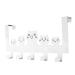Cabilock Hook up Purse Hanger Purse Hooks Towel Hanger Animal Hook Rack Punch- Hook Coat Hook Ordinary 30X15.5CM White