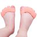 JYCCH Kids Gel Toe Separators and Separators to Separate and Correct Overlapping Toes (White 2 Pack) (Beige)