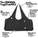 Yogiii Large Yoga Mat Bag - YogiiiTotePRO | Obsidian Black | Fits Most Size Mats - Side Pocket | Yoga Carrier - Buy Online on GoSupps.com