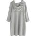 WOSHUAI Women's Fleece Pajamas Hoodie - Super Soft Cat Ear Hoody Onesie 2021 - Gray XX-Large - Buy Online on GoSupps.com