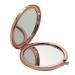 Portable Double-Sided Travel Pocket Mirror for Women - Soft Gold Metal Cosmetics Accessory - Buy Online on GoSupps.com