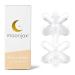 Moonjax Silicone Baby Teething Toys - Baby teether for Infants, Toddlers, Newborns, CPSIA Certified | Dishwasher, Sterilizer, and Freezer Safe | Made in the USA Clear