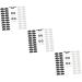 Minkissy glasses 3 sets of anti-slip cover for glasses glasses and glasses chisels made of silicone anti-slip hooks for glasses ear accessories white students connect pebbles black whitex3st 1.5x0.7cmx3pcs