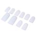 Silicone Toe Sleeve Cover Gel Toe Caps Finger Protectors 5 Pairs to Relief Ingrown Toenails Corns Blisters Finger Cracking Eczema Size S L