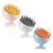 Tovinanna 3 pieces silicone shampoo brush hair washer hair wash brush headwear small scalp busty scalp massage shampoo brush hair shampoo brush hair peeling