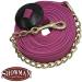 Showman 25' Flat Cotton Web Lunge Line with Brass Chain in Pink - Buy Online on GoSupps.com