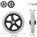 Wheelchair Front Wheel Set of 2 Swivelors for Wheelchairs PVC Rollator Front Wheels Replacement Wheels for Wheelchairs/Gray/15Cm/6In(Narrow)(Gray 17Cm/7In) 17Cm/7In Grey - Buy Online on GoSupps.com