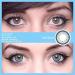 Matlens EOS Blue Colored Contact Lenses - Big Eyes 3.5 Diopters 2 Lenses + Case & Care Solution 14.5mm Circle Lens - Buy Online on GoSupps.com
