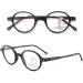 Vevesmundo Anti Blue Light Reading Glasses - Retro Round Nerd Glasses for Women & Men | Multifocal Blue Light Filter | Black & Leopard 3.0x - Buy Online on GoSupps.com