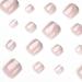 Glitter Rhinestone Pink Press-on Toenails - Square Acrylic False Toe Nails for Women - Buy Online on GoSupps.com