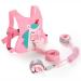 Toddler Leash-Baby Walking Safty Harness and Child Anti Lost Wrist Link for Girls/Boys Travel(Pink, Unicorn)