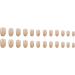 24 Pcs Gold French Tip Press On Nails - Short Oval Full Cover Fake Nails for Women & Girls - Nude Glossy Artificial Finger Manicure - Buy Online on GoSupps.com