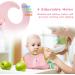 Vicloon Silicone Baby Bib - Waterproof & Adjustable Weaning Bib with Food Catcher Pocket - Unisex Toddler Bib (Pink) - Buy Online on GoSupps.com