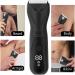 Pro Hair Clipper Body Hair Trimmer for Men Electric Balls Trimmer Body Groomer and Pubic Groin Hair Remover Waterproof LED Display Beard Shaver With Box - Buy Online on GoSupps.com