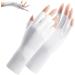 Uv Glove for Gel Manicures Breathable Uv Protection Gloves UPF50+ Fingerless Manicure Gloves for Nail Art Supplies White - Buy Online on GoSupps.com