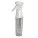 Continuous Spray Mist Bottle Ultra Fine Mist for Hair Styling Pets Plants Cleaning Skin Care With Pressurized Pump 8.45fl oz (White)