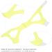 Minifinker Jaw Support Belt - Adjustable Anti Snoring Chin Strap in Yellow Neoprene Material - Buy Online on GoSupps.com
