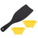 Beaupretty 1 Set Hair Coloring Tools Dying Paddle Hair Color Board Hair Dyeing Bowl Hair Dye Coloring Kit Hair Dye Mixing Bowl Hairstylist Accessories Barber High Gloss Board Highlight Abs Yellow
