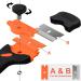 Flintronic Kitchen Scraper Set - 2 Piece Ceramic Hob & Glass Cooktop Scrapers with Stainless Steel Blades - Buy Online on GoSupps.com