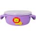Collapsible Silicone Snack Cup for Kids 3+ | Spill-proof with Lid, Straw, & Strap | Perfect for On-the-Go Snacking | BPA-Free - Purple - Buy Online on GoSupps.com