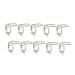 qazaa 10 Pieces Sets Thin Nail Rings for Ladys Daily Fingertip Protective Cover Ring Jewelry Metal to Girlfriend Silver