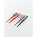 Luttmann wig brushes with knobs in 4 different colors for wigs extension hair parts toupets for synthetic hair and real hair (black)