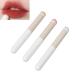 Buy Professional Lipstick Brush Set - 3 Round Lip Brushes with Makeup Sponge | Multipurpose Portable Cosmetic Tool for Flawless Application - Buy Online on GoSupps.com