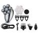 Head Shavers for Bald Men 5 in 1 Electric Shaver For Men 7 Head Electric Beard Trimmer USB Rechargeable Professional Hair Trimmer Hair Cutter Adult Razor (Color : SET 02)