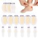 ACWOO Blister Plasters 16PCS Invisible Hydrocolloid Gel Blister Bandages Blister Heel Protector Waterproof Blister Protector Blister Cushion Pad for Feet Toes Fingers Heels Protector & Guard Skin 16pcs-b