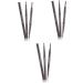 Angoily 3pcs 2 1 Eyebrow Pen Gothic+mirror Eyebrow Pencils Eyebrow Brush To Rotate Five Colors - Buy Online on GoSupps.com