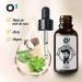 O Men's Beard Oil 100% Natural Castor Oil Beard Accelerates Growth Softens Hair Serum Growth with Beard Comb for Men - Buy Online on GoSupps.com