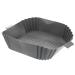 Alipis 3pcs Air Fryer Pan Airfryer Air Fryers Food Cooking Mat Reusable Air Fryer Bowl Washable Cooking Pot Greyx3pcs 24X19.5X5CMx3pcs