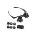 Headband Magnifier Head MountLighted Magnifying Glasses New Headband Head-Worn Glasses Magnifier 10X 15X 20X 25X LED Jeweler Watch Repair Magnifying Eye Glass Loupe Binocular Magnifier for Jewelry