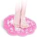 Buy Foragrl Wall-Mounted Shower Foot Massage Device - Suction Cup Back Scrubber & Free-Handed Foot Scrubber Mat (30 x 25.5 cm) - Pink | International Shipping Available - Buy Online on GoSupps.com