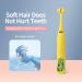 LEYUYO Electric Toothbrush for Kids - 6 Sided 360 Sonic Cleaning - Rechargeable 3D Sonic Toothbrush with Timer, 31000 Strokes, 2 Bristles, 4 Modes - Yellow - Buy Online on GoSupps.com