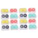 Solustrie 16 StK contact lens container contact case contact lens solution glasses box glasses case contact case Mass lens inlet remover portable detergent case case container pp