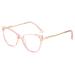 FLYRANGOOV CAT EYE Blue lights Blocking glasses for men/women computer blue light glasses anti-overexertion of the eyes UV glare (pink)