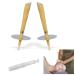2 Pieces Ear Wax Cones Ear Cleaning Candles with Beeswax and Natural Cotton for Wax Removal With Protective Disc and Stop Drop