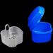 Denture Box Case Riforla Dental False Teeth Storage Container with Hanging Net, Dark Blue - Buy Online on GoSupps.com